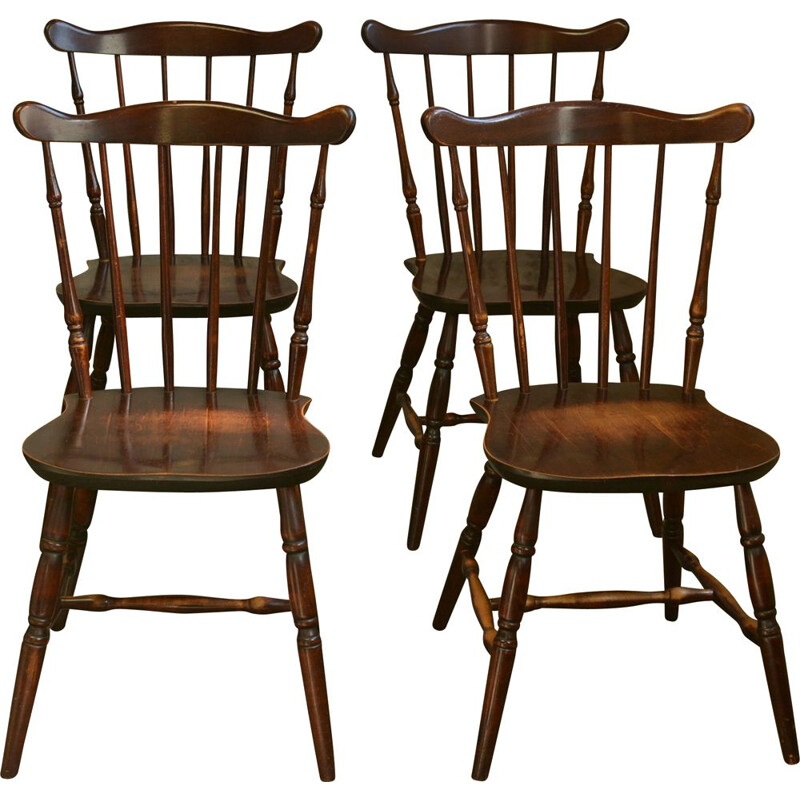 4 Vintage Swedish bistro chairs 1970