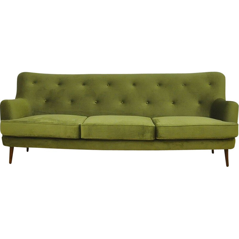 Mid century velvet sofa, 1960s