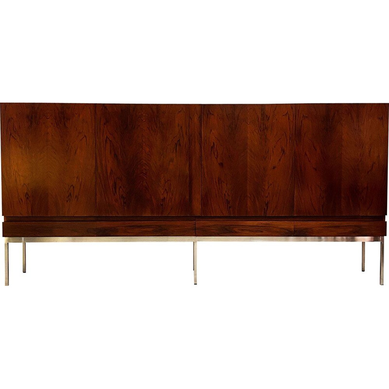 Mid Century Sideboard, Modell B20 in Teak by Dieter Waeckerlin for Behr, Germany