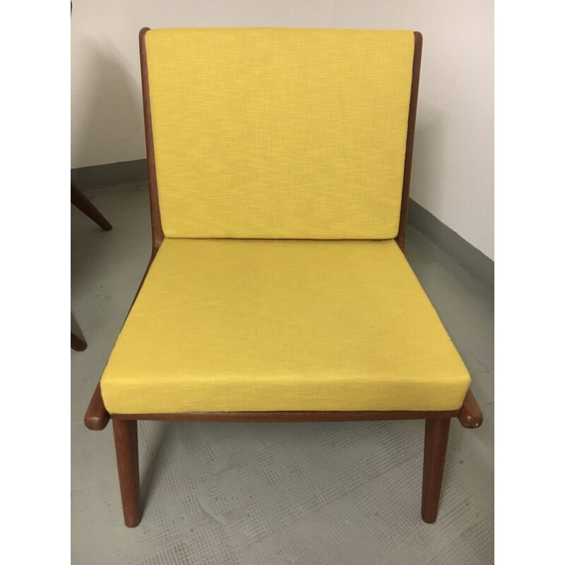 Pair of vintage teak armchairs Danish 1960