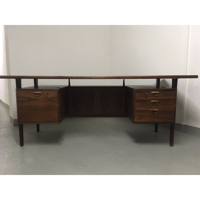 Vintage Rosewood desk Kai Kristiansen Denmark 1960s