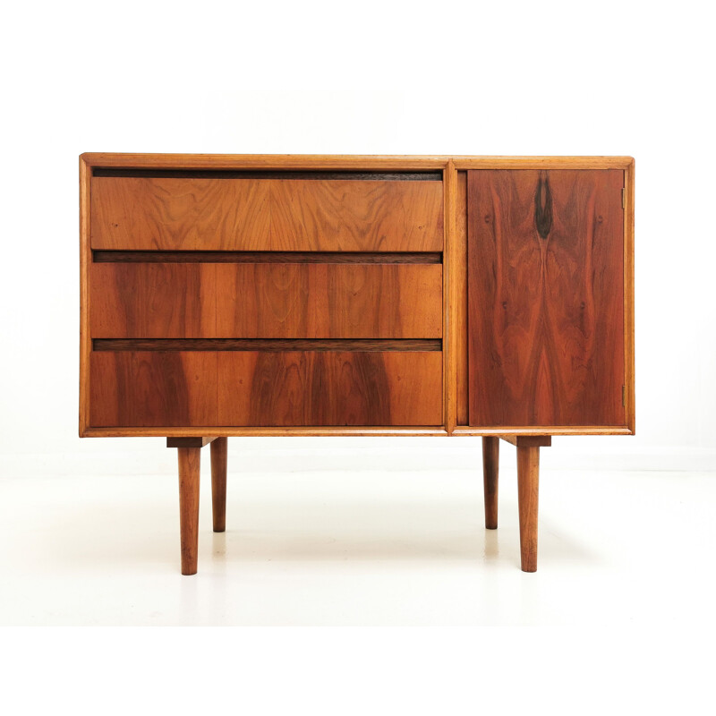 Mid Century Walnut Sideboard Secretaire Bureau Vintage Desk British 