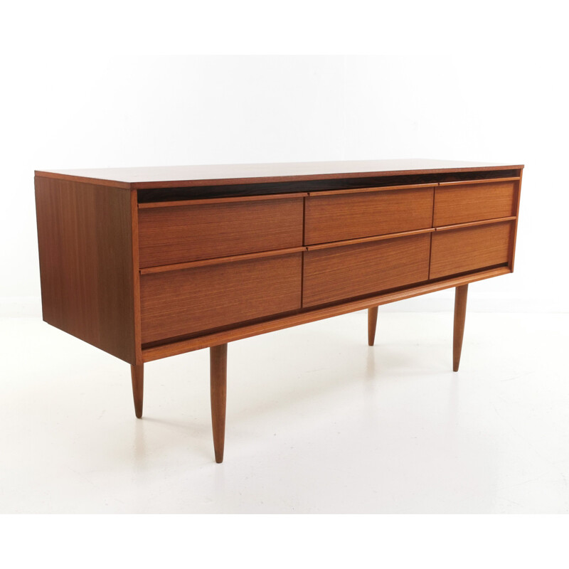 Mid Century Teak Sideboard or Chest of Drawers,Frank Guille for Austinsuite  1960s