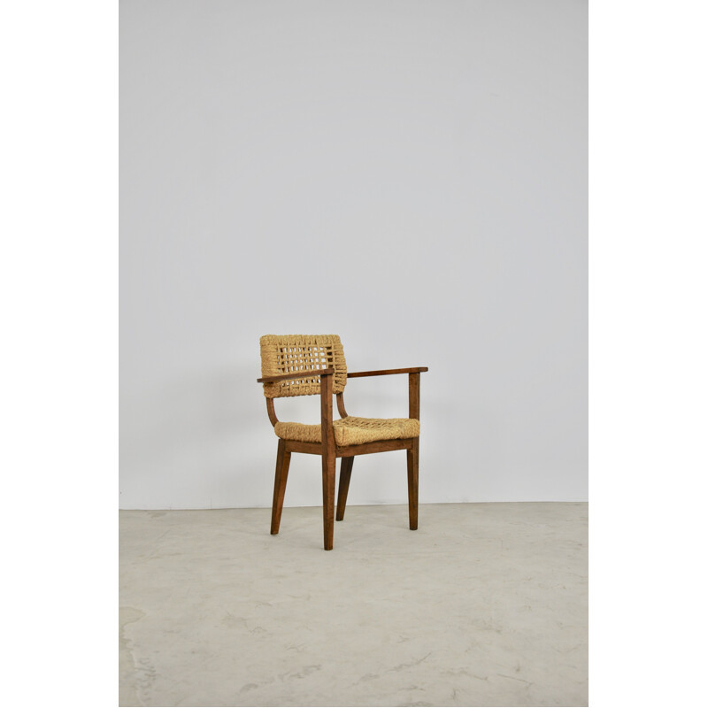 Vintage Armchair by Audoux Minet for Vibo Vesoul, 1950s