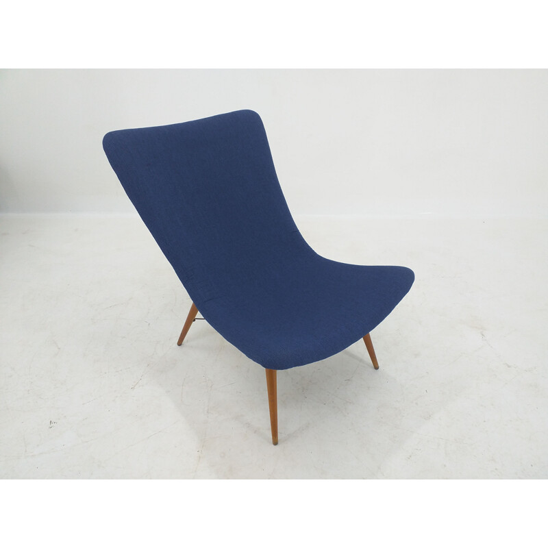 Fauteuil lounge vintage par Miroslav Navratil 1960