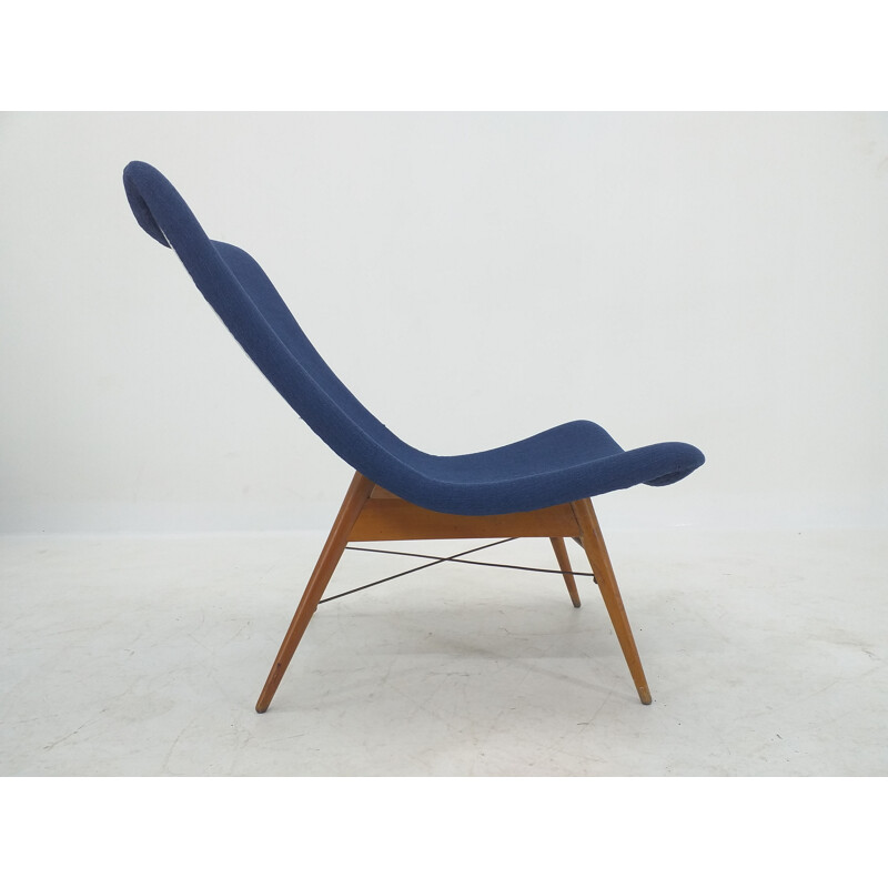 Fauteuil lounge vintage par Miroslav Navratil 1960