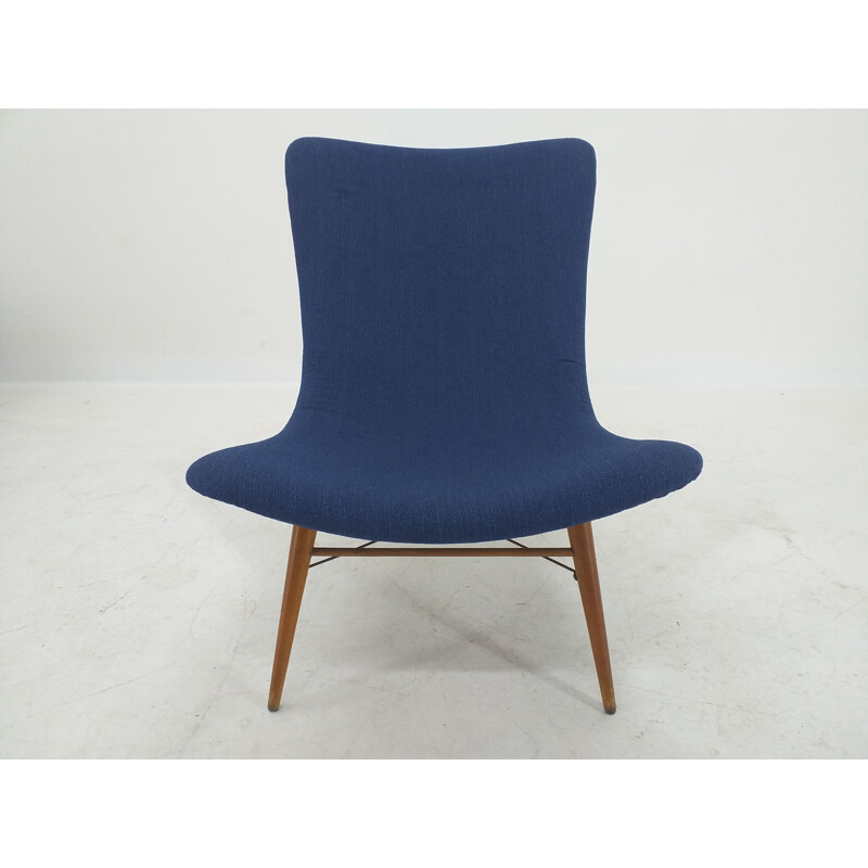 Fauteuil lounge vintage par Miroslav Navratil 1960