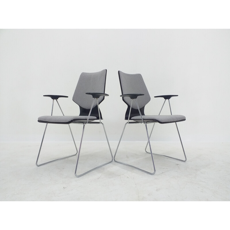 Pair of vintage armchairs by Elmar Flötotto for Pagholz, 1970