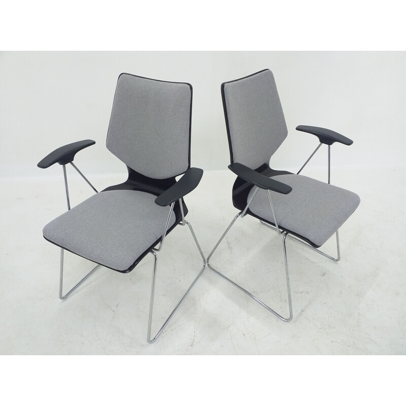 Pair of vintage armchairs by Elmar Flötotto for Pagholz, 1970