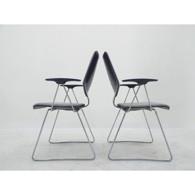 Pair of vintage armchairs by Elmar Flötotto for Pagholz, 1970