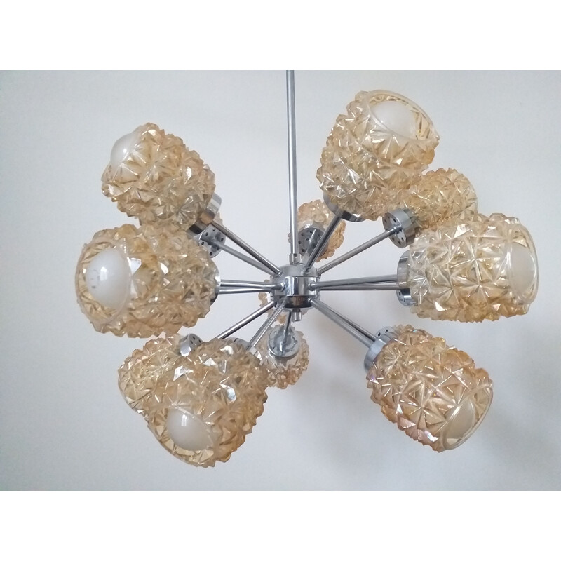 Mid Century Atomic Sputnik Chandelier, Germany, 1970s