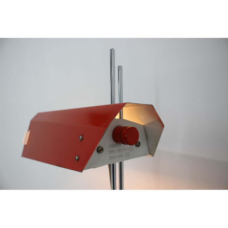 Vintage adjustable table lamp by Lidokov, Czechoslovakia 1970