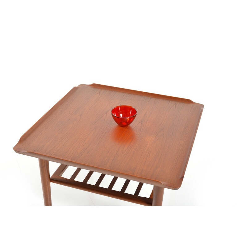 Mid-century Kubus coffee table in teak, Georg JENSEN - 1960s