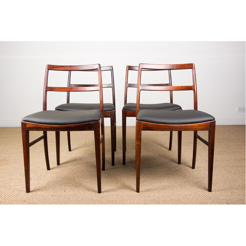 Set of 4 vintage Rio Rosewood chairs model 420 by Arne Vodder Danish 1960