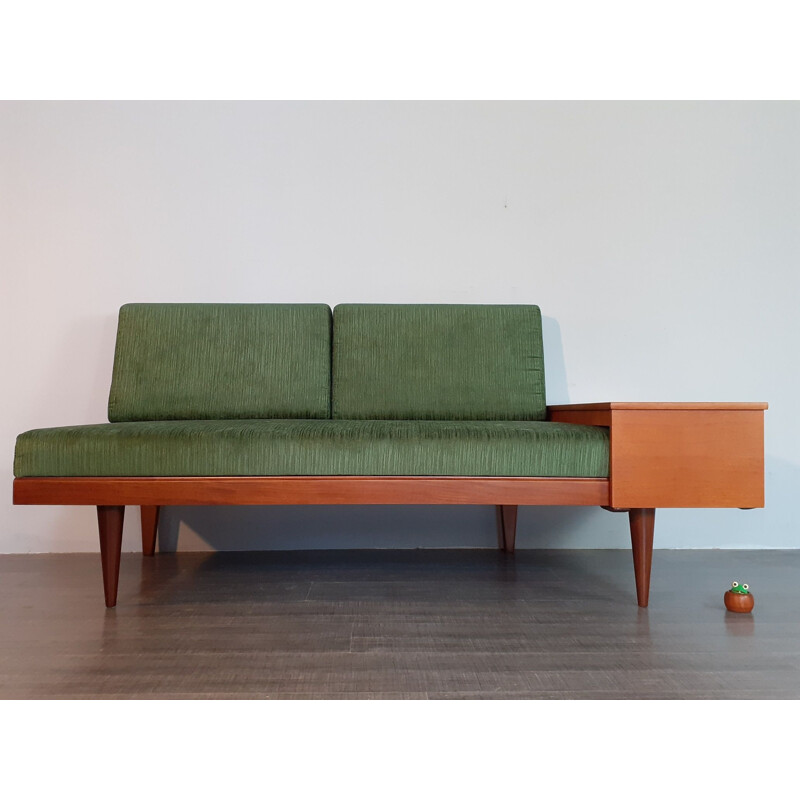 Vintage Norwegian Sofa Bed Green 1960