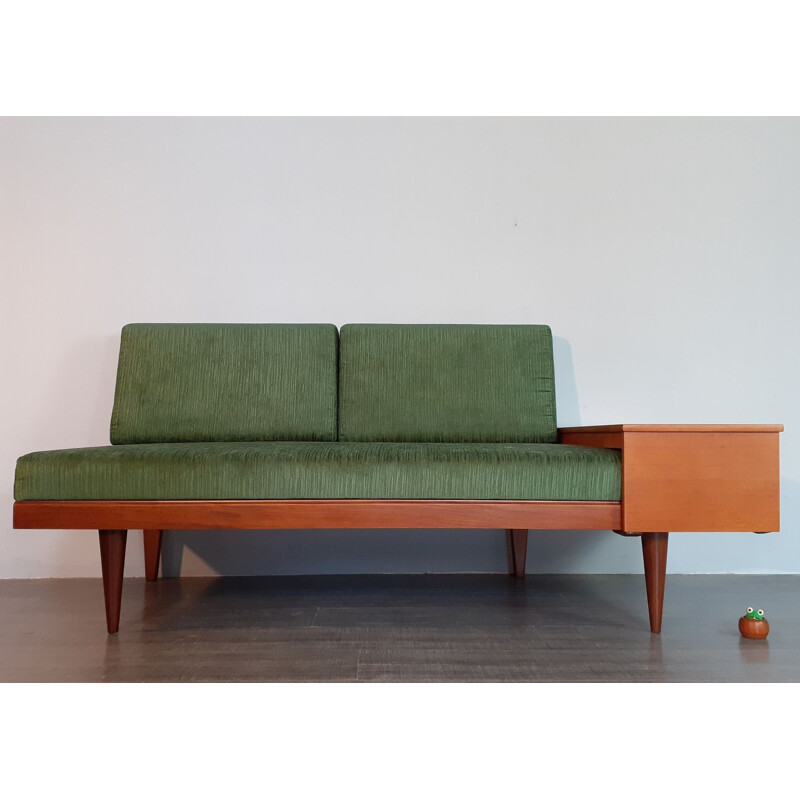 Vintage Norwegian Sofa Bed Green 1960