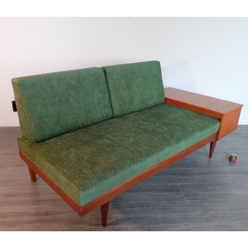 Vintage Norwegian Sofa Bed Green 1960