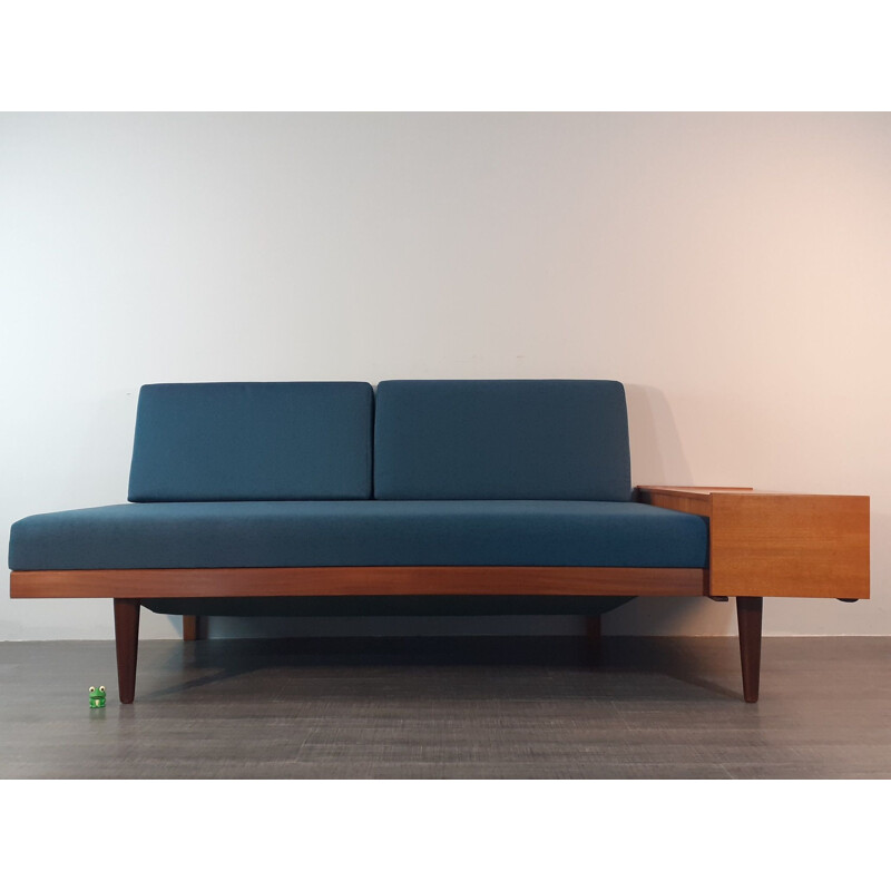 Vintage Daybed blue Ingmar Relling style, Norwegian 1960s