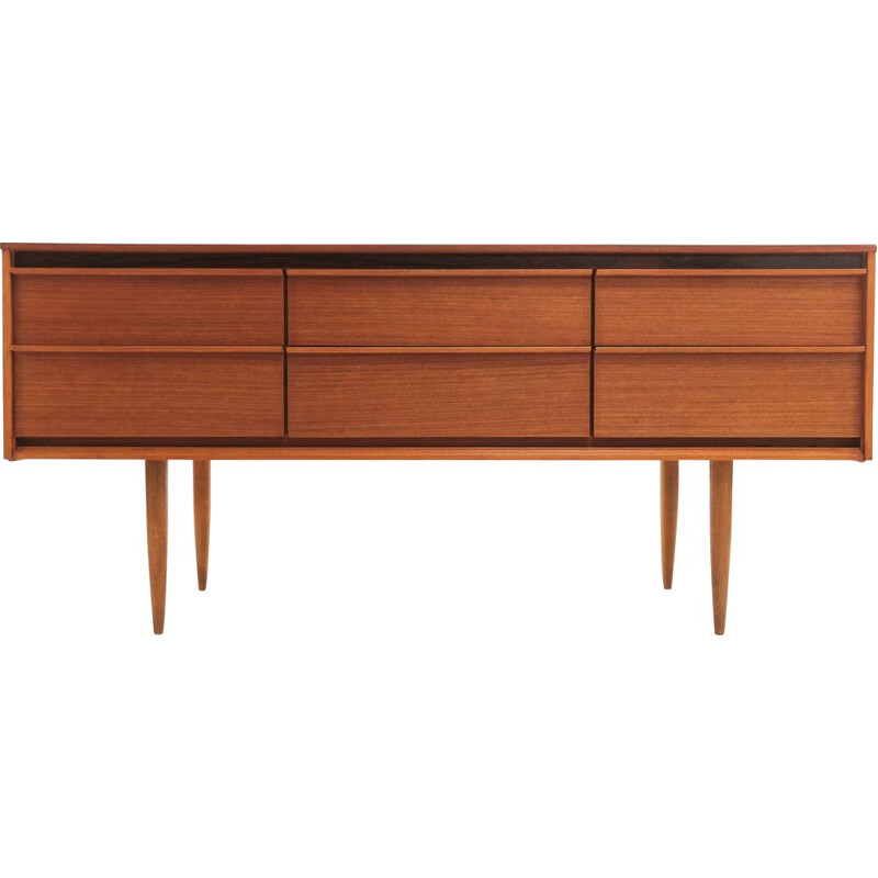 Mid Century Teak Sideboard or Chest of Drawers,Frank Guille for Austinsuite  1960s