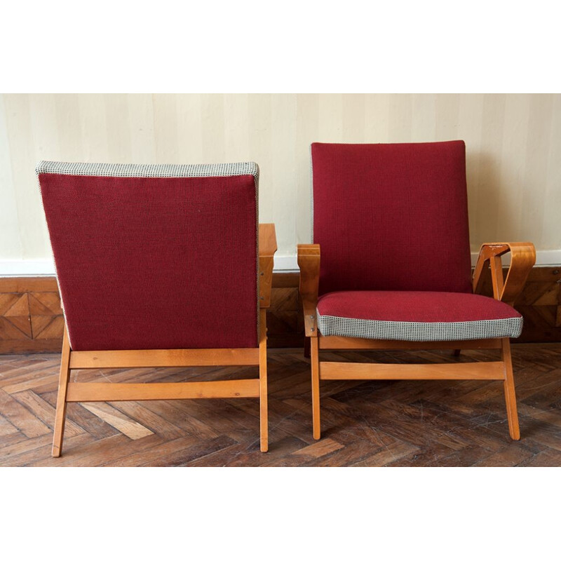 Pair of Italian armchairs, Ico PARISI - 1950s 