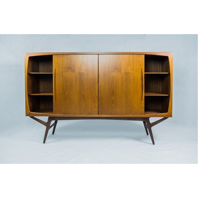 Vintage Highboard Teak Danish 1950s