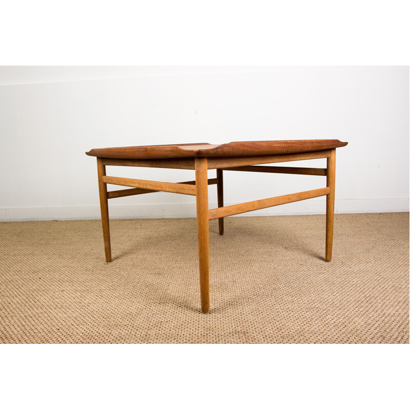 Mesa de café Vintage teak por Folke Ohlsson para Tingstroms, Suécia 1960