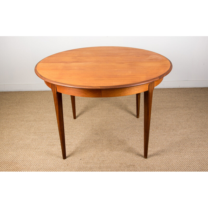 Vintage Scandinavian Teak Dining Table 1960