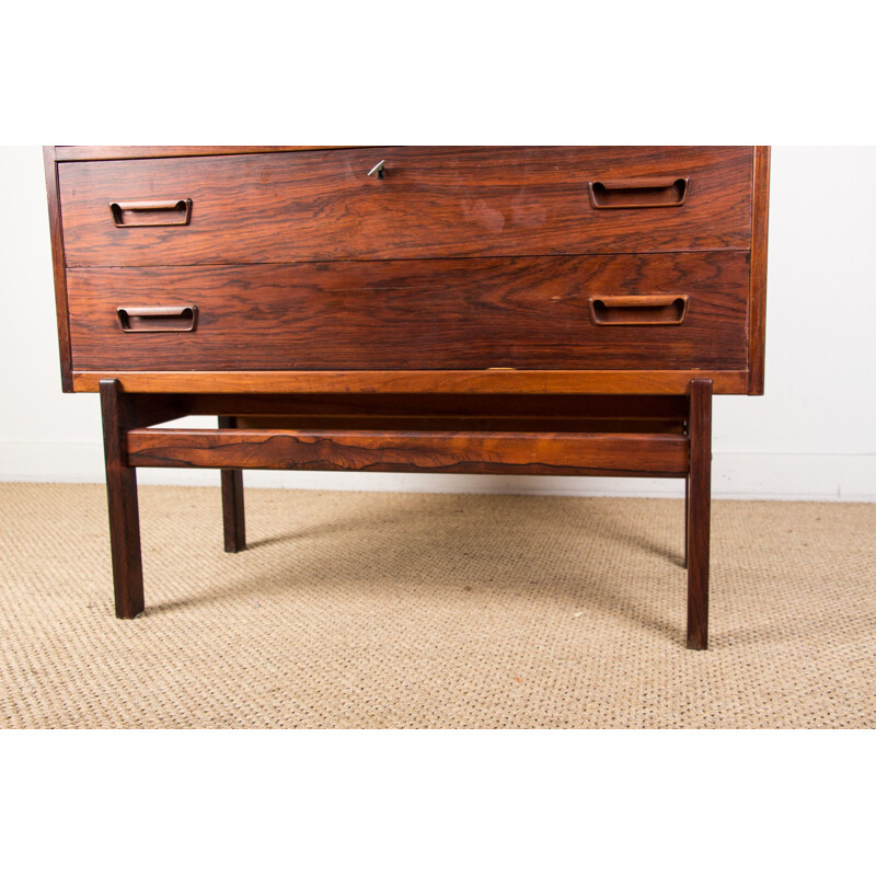 Vintage Secretary in Rosewood by Rio by Arne Wahl Iversen Danish 1960