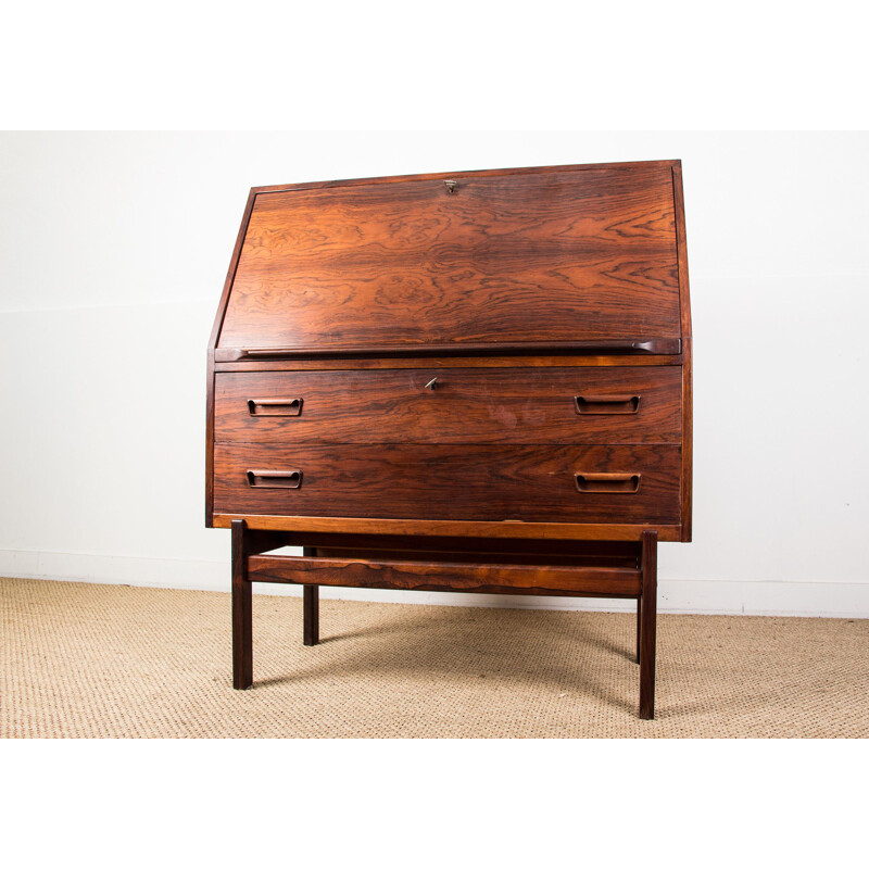 Vintage Secretary in Rosewood by Rio by Arne Wahl Iversen Danish 1960