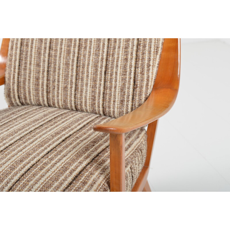 Knoll Antimott easychair in brown and beige - 1950s