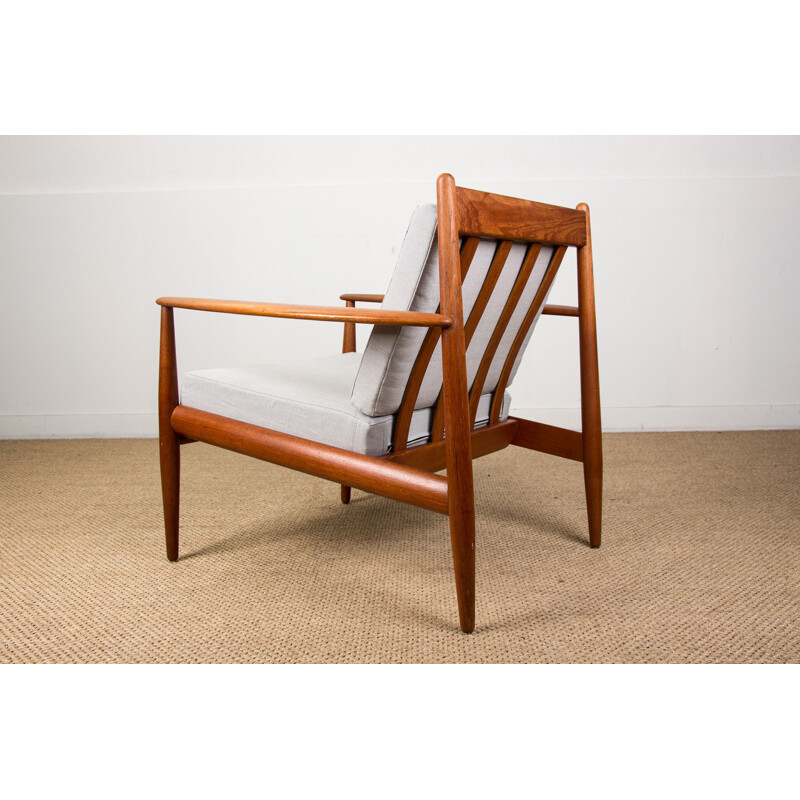 Pair of Vintage Teak Armchairs by Grete Jalk for France & Son Danish 1963