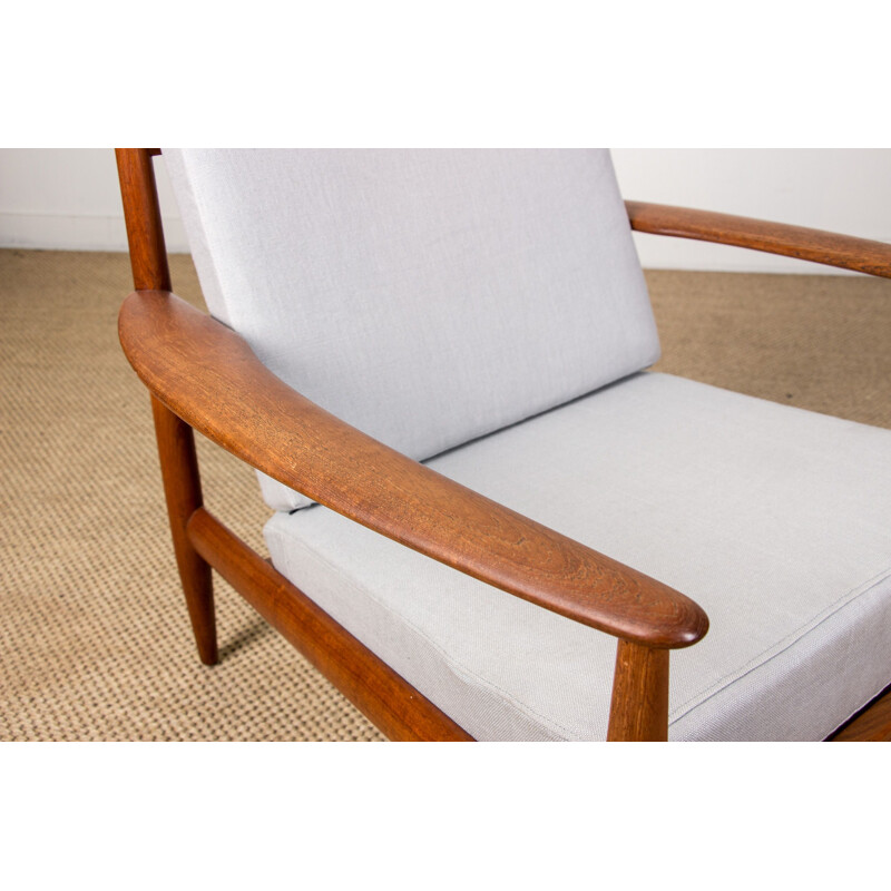 Pair of Vintage Teak Armchairs by Grete Jalk for France & Son Danish 1963