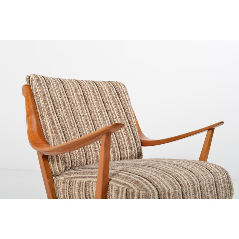 Knoll Antimott easychair in brown and beige - 1950s