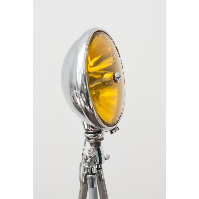 Gelbe Vintage-Lampe mit Stativ, 1960