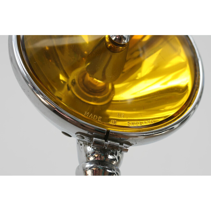 Lampe vintage jaune à trépied, 1960