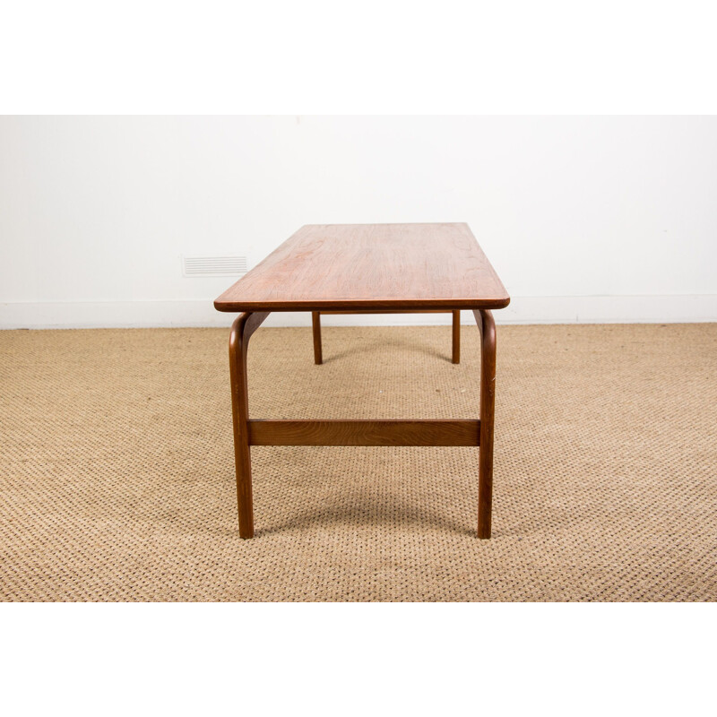 Grande Table basse vintage en Teck par Arne Hovmand Olsen pour Mogens Kold Danoise 1960