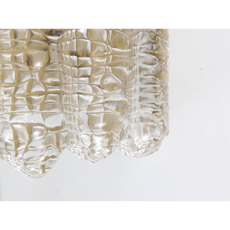 Pair of vintage Scandinavian crystal wall lights