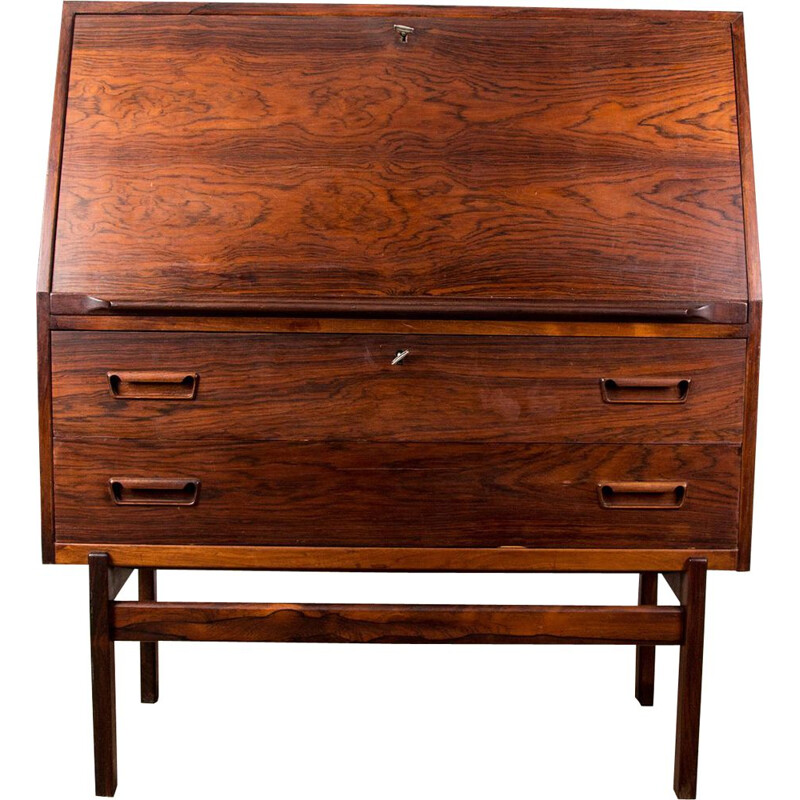 Vintage Secretary in Rosewood by Rio by Arne Wahl Iversen Danish 1960