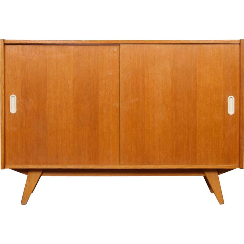 Vintage oak chest of drawers, model U-452, by Jiri Jiroutek for Interier Praha, 1960