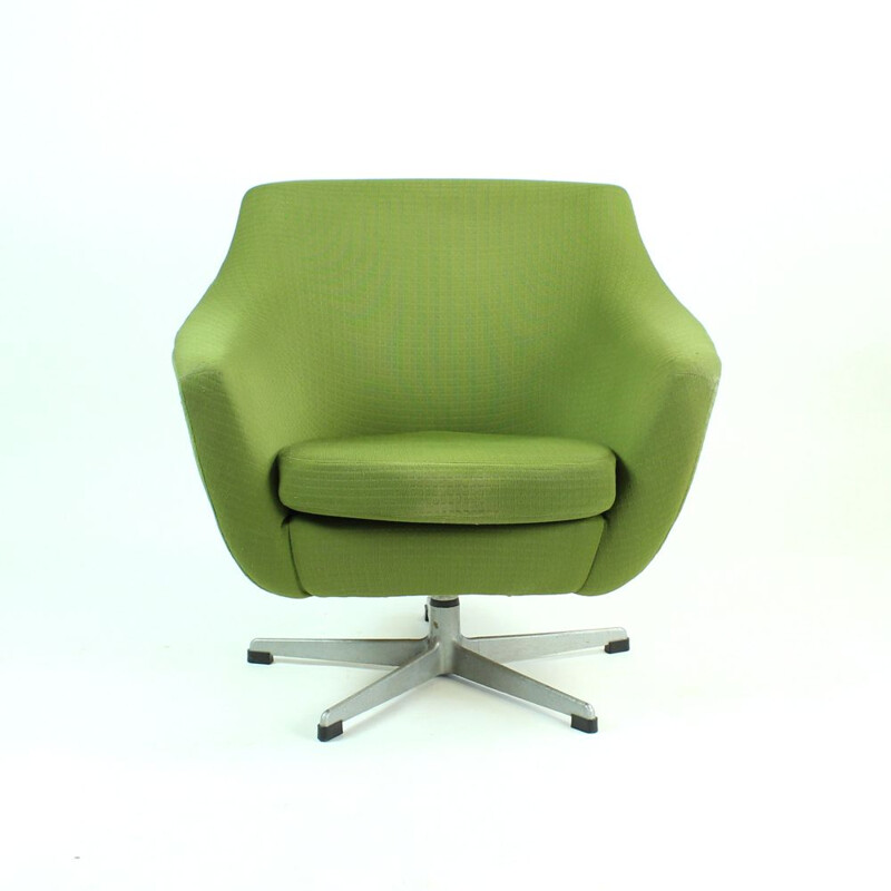 Midcentury Green Club Chair By Up Zavody, Czechoslovakia 1979