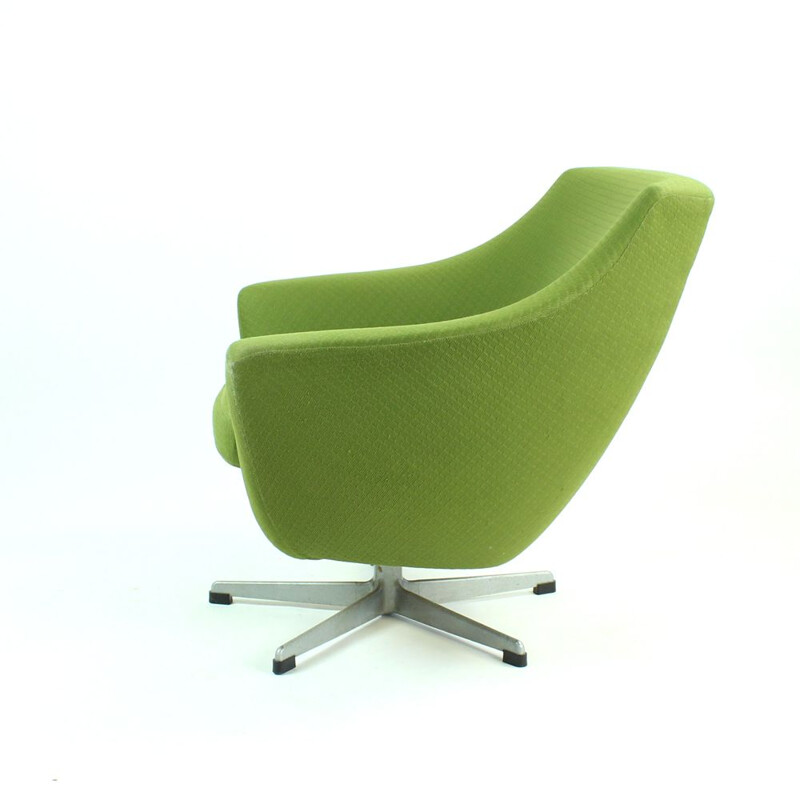 Midcentury Green Club Chair By Up Zavody, Czechoslovakia 1979