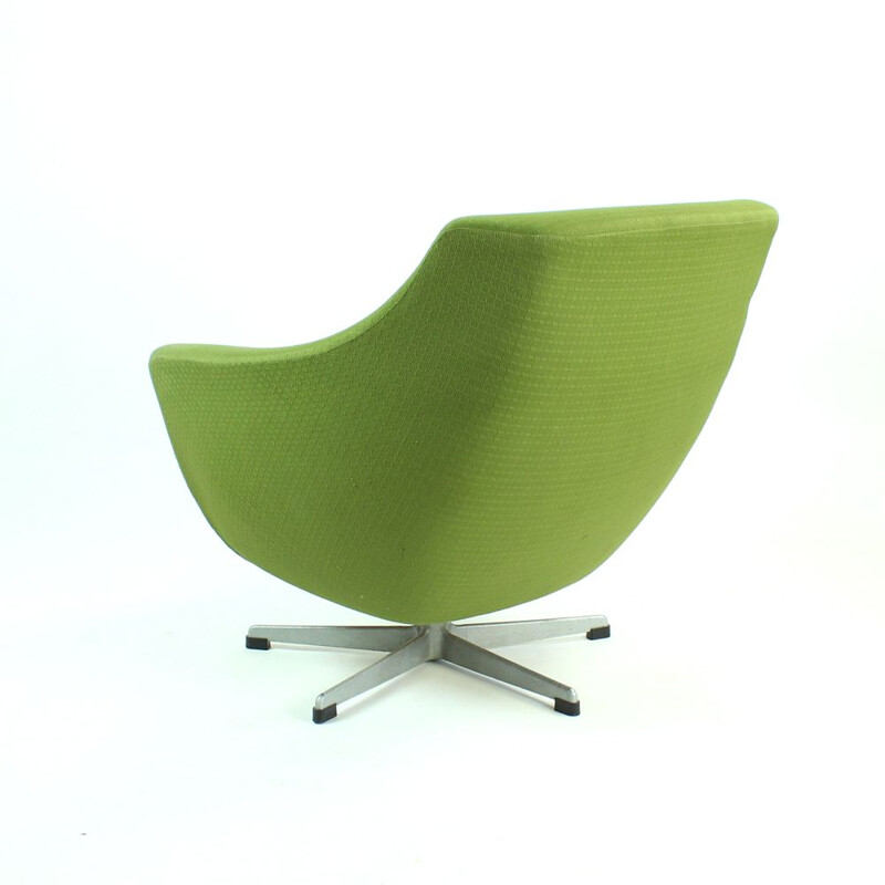 Midcentury Green Club Chair By Up Zavody, Czechoslovakia 1979