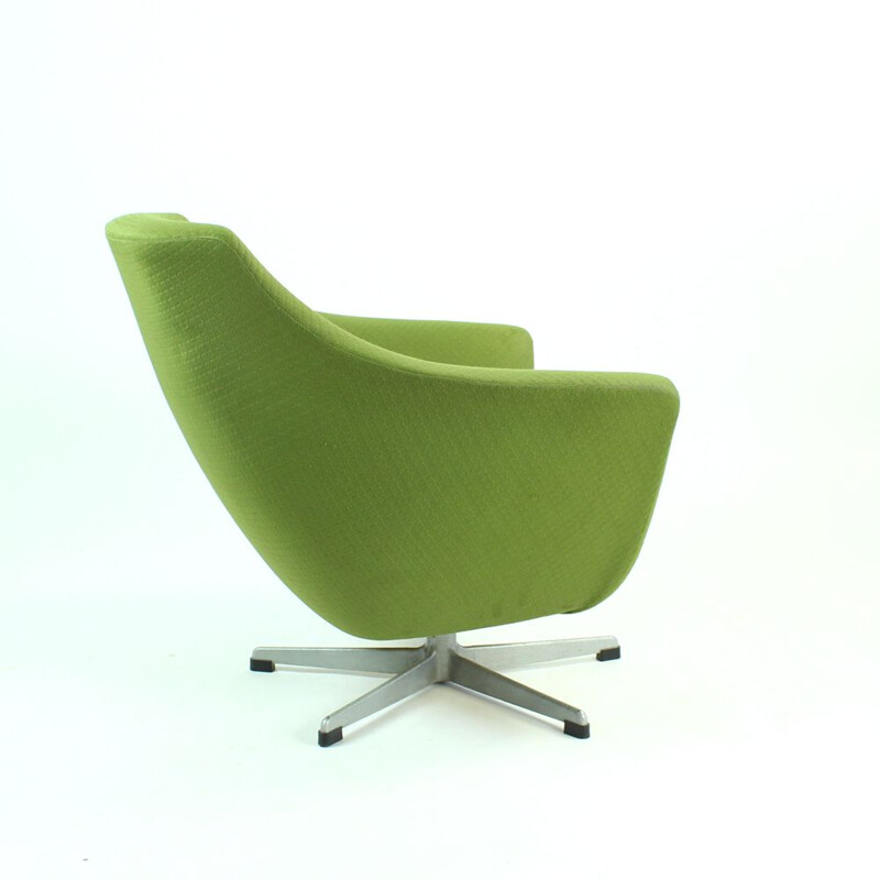 Midcentury Green Club Chair By Up Zavody, Czechoslovakia 1979