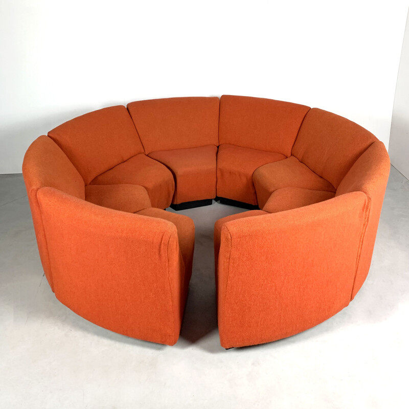 Vintage Modular Seating Group of 8 elements from the seventies