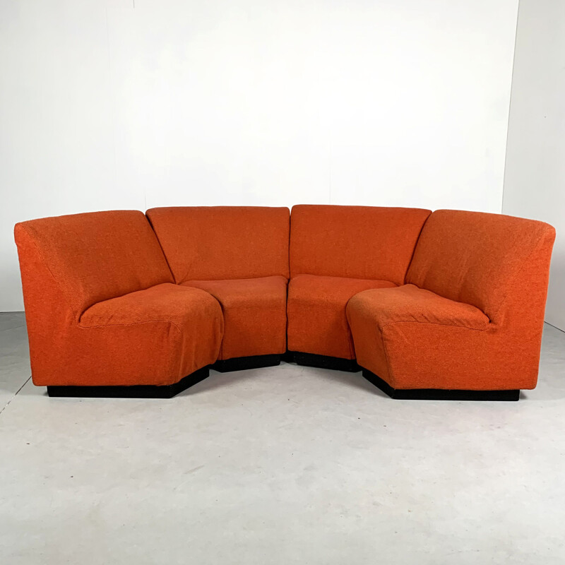 Vintage Modular Seating Group of 8 elements from the seventies