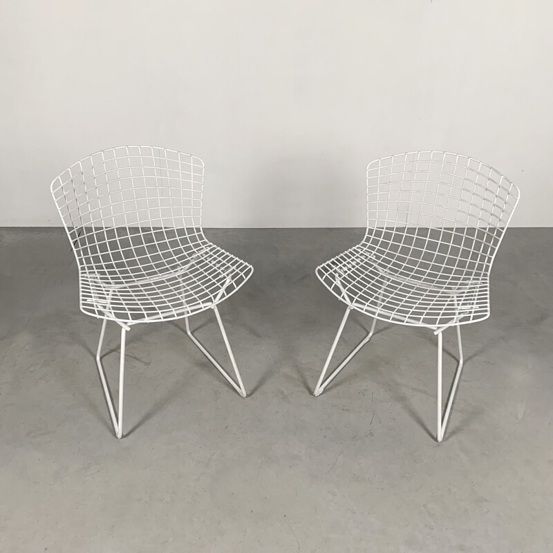 Pair of vintage Dining Chairs by Harry Bertoia for Knoll, 1970s