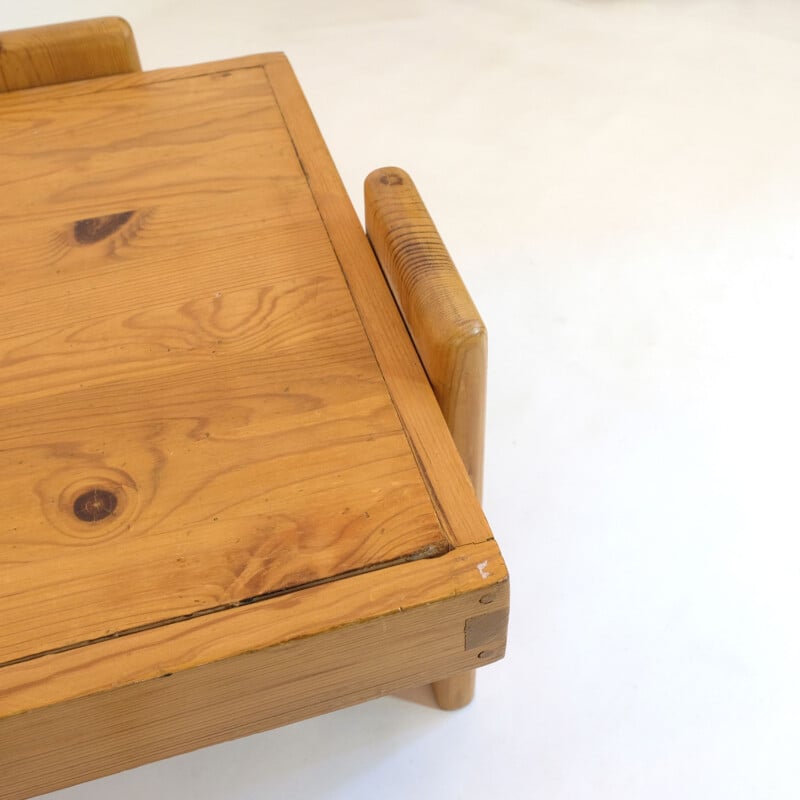 Vintage solid pine coffee table, 1970