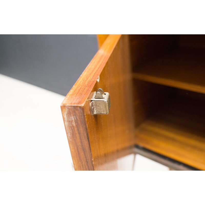 Mid-Century Sideboard with Handmade Enameled Handles, Italian 1950s