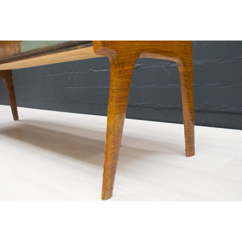 Mid-Century Sideboard with Handmade Enameled Handles, Italian 1950s