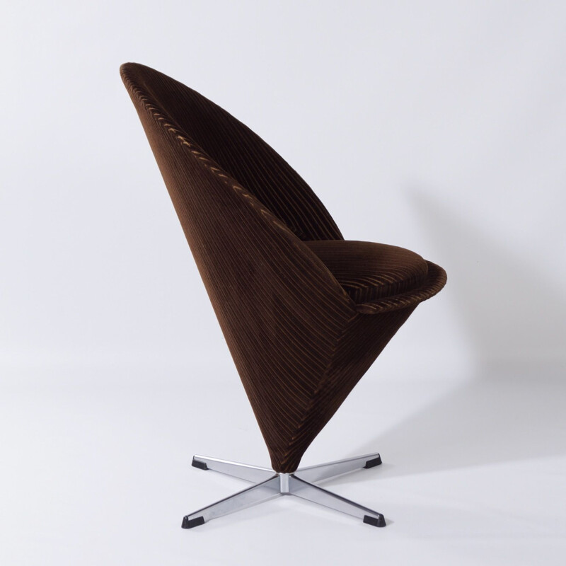 Silla cónica vintage K1 de Verner Panton Danés 1960